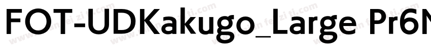 FOT-UDKakugo_Large Pr6N B字体转换